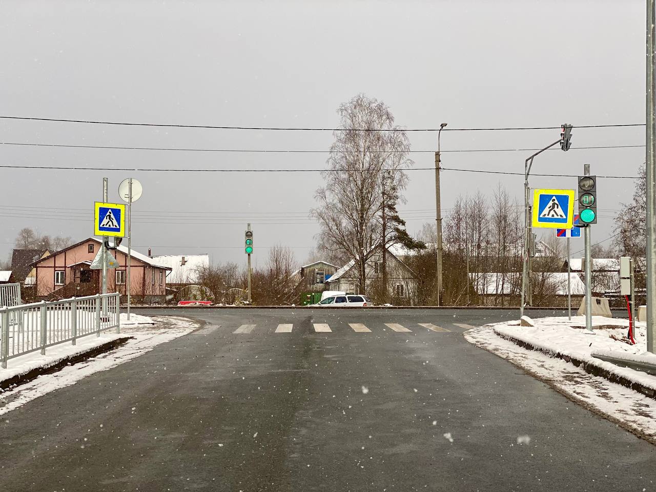 Вступила в действие новая схема движения транспорта у псковского аэропорта.