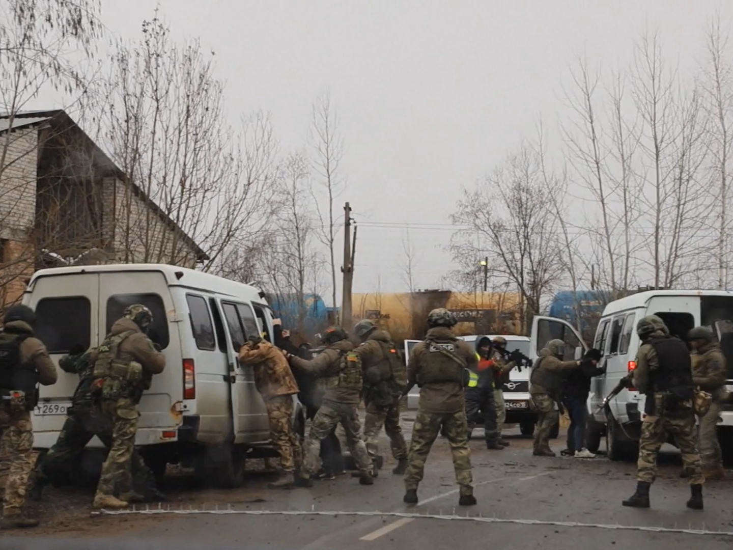 Ученья по пресеченью теракта прошли в Псковской области.